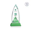 Shildon Full Color Green on Newhaven Arch & Crescent Crystal Award