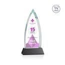 Shildon Full Color Black on Newhaven Arch & Crescent Crystal Award