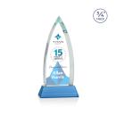 Shildon Full Color Sky Blue on Newhaven Arch & Crescent Crystal Award