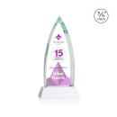 Shildon Full Color White on Newhaven Arch & Crescent Crystal Award