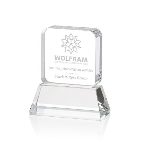 Corporate Awards - Crystal Awards - Flamborough Clear on Base Crystal Award