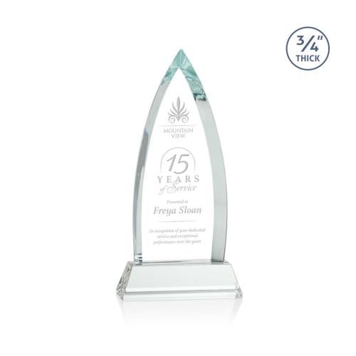 Corporate Awards - Crystal Awards - Shildon Starfire on Newhaven Arch & Crescent Crystal Award