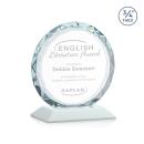 Centura White Circle Crystal Award