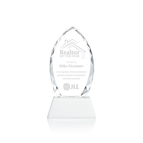 Corporate Awards - Crystal Awards - Wilton White on Newhaven Arch & Crescent Crystal Award