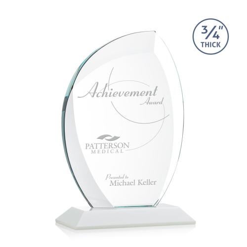 Corporate Awards - Crystal Awards - Crystal Flame Awards - Wichita White Flame Crystal Award