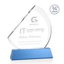 Nantucket Sky Blue on Newhaven Sail Crystal Award