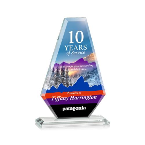 Corporate Awards - Full Color Awards - Caldwell Full Color Crystal Award