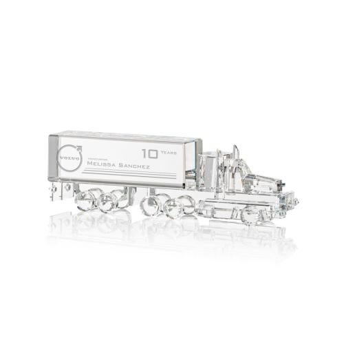Corporate Awards - Truck Drive Awards - Crystal 18 Wheeler Abstract / Misc Crystal Award