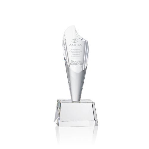 Corporate Awards - Crystal Awards - Crystal Flame Awards - Trinity Torch - Optical
