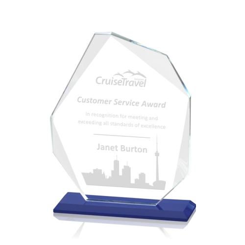 Corporate Awards - Glass Awards - Colored Glass Awards - Durham Crystal Award