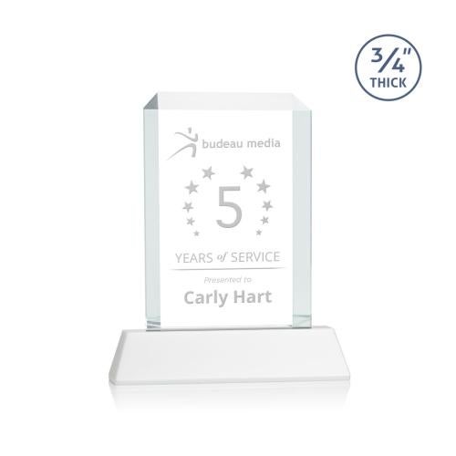 Corporate Awards - Crystal Awards - Dalton White on Newhaven Rectangle Crystal Award