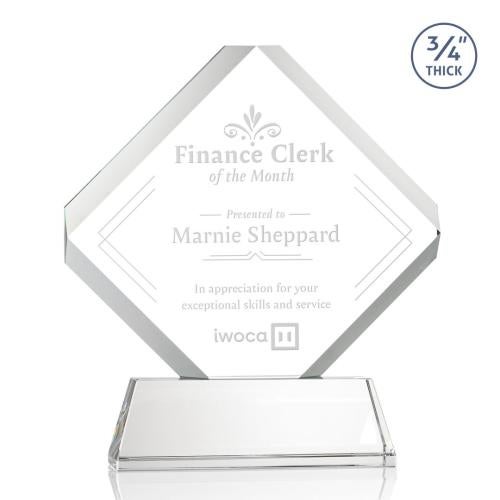 Corporate Awards - Crystal Awards - Toulon Starfire on Newhaven Crystal Award