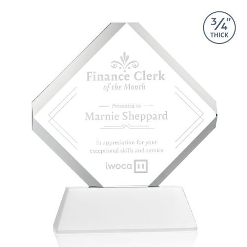 Corporate Awards - Crystal Awards - Toulon White on Newhaven Crystal Award