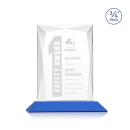 Messina Blue Rectangle Crystal Award