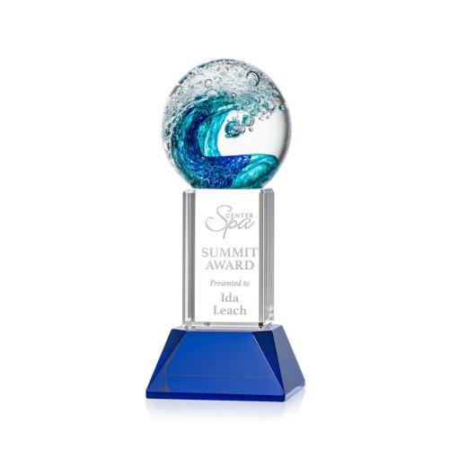 Corporate Awards - Modern Awards - Surfside Obelisk on Stowe Base Glass Award