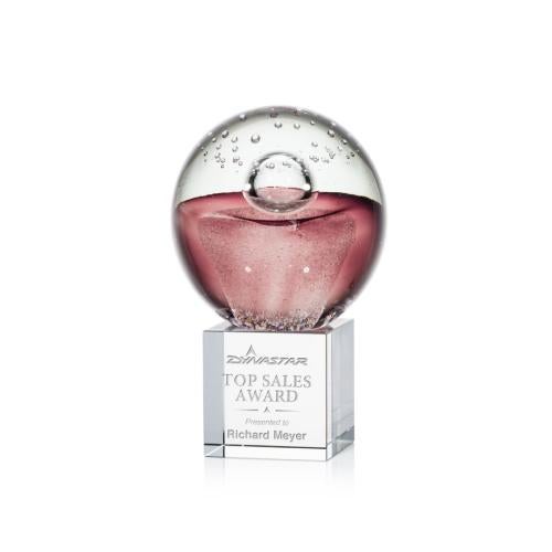 Corporate Awards - Modern Awards - Jupiter Spheres on Granby Base Glass Award