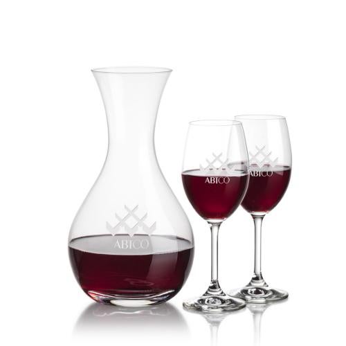 Corporate Recognition Gifts - Etched Barware - Adelita Carafe & Naples Wine