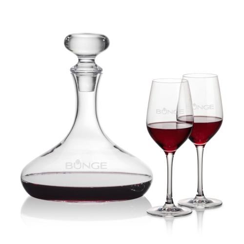 Corporate Recognition Gifts - Etched Barware - Stratford Decanter & Lethbridge Wine