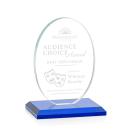 Austin Blue (Vert) Circle Crystal Award