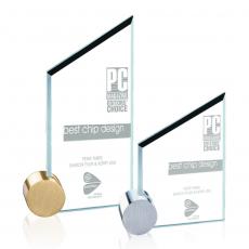 Employee Gifts - Cooper Circle Jade Peak Glass Award