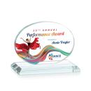 Austin (Horiz) Full Color  Clear Circle Crystal Award