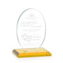Austin Amber (Vert) Circle Crystal Award