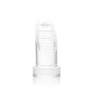 Lauder Clear on Base Obelisk Crystal Award