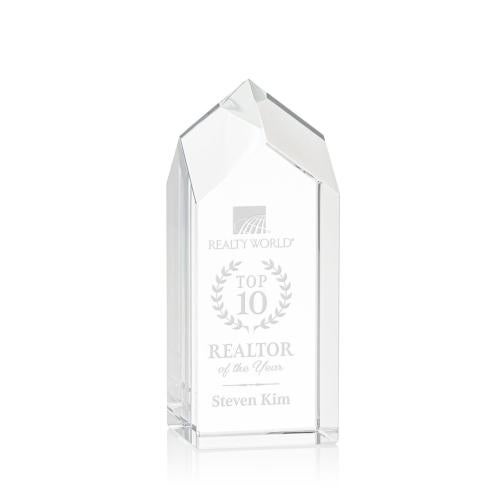 Corporate Awards - Crystal Awards - Crystal Pillar Awards - Clarington Tower Obelisk Crystal Award