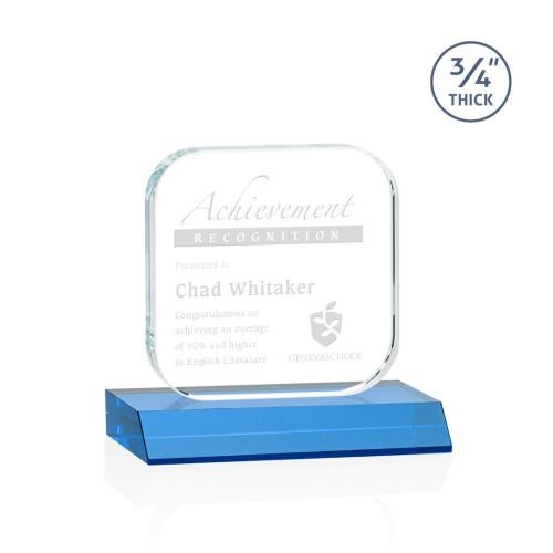 Corporate Awards - Crystal Awards - App Sky Blue Crystal Award