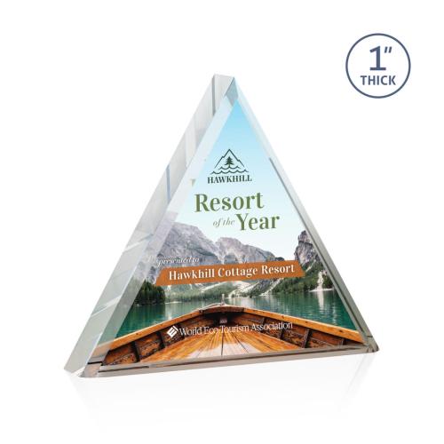 Corporate Awards - Budget Awards & Trophies - Brighton Full Color Pyramid Acrylic Award