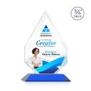 Hawthorne Full Color Blue Peak Crystal Award