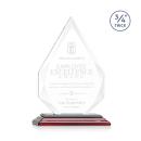 Hawthorne Rosewood Arch & Crescent Crystal Award