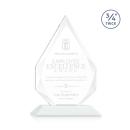 Hawthorne White Arch & Crescent Crystal Award