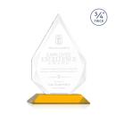 Hawthorne Amber Arch & Crescent Crystal Award