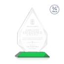 Hawthorne Green Arch & Crescent Crystal Award