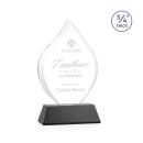 Worthington Black on Newhaven Base Flame Crystal Award