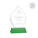 Worthington Green on Newhaven Base Flame Crystal Award
