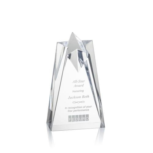Corporate Awards - Budget Awards & Trophies - Rosina Clear Star Acrylic Award