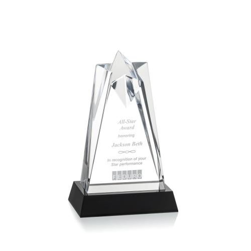 Corporate Awards - Budget Awards & Trophies - Rosina Clear on Base Star Acrylic Award