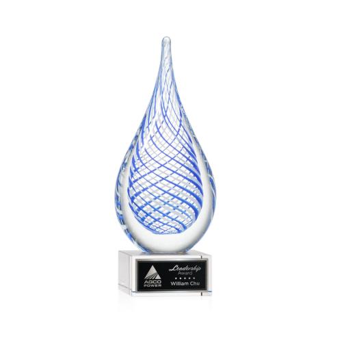 Corporate Awards - Modern Awards - Kentwood Clear on Hancock Base Glass Award