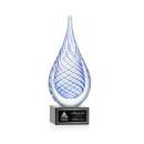 Kentwood Black on Hancock Base Glass Award