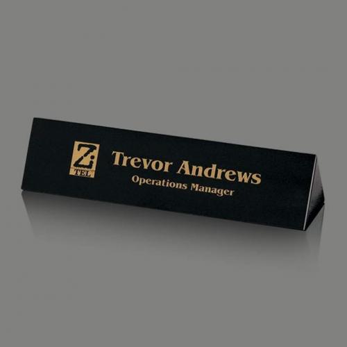 Corporate Gifts, Recognition Gifts and Desk Accessories - Desk Accessories - Triangular Nameplate