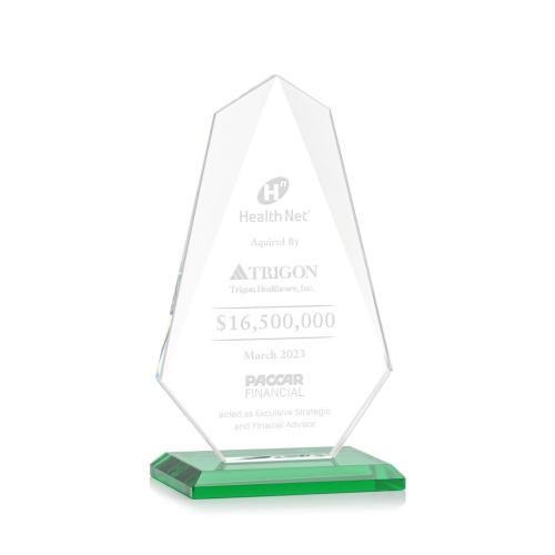 Corporate Awards - Glass Awards - Colored Glass Awards - Jemma Green Abstract / Misc Crystal Award
