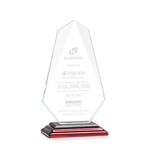 Corporate Awards - Eco Friendly Awards - Wood Awards - Jemma Rosewood Abstract / Misc Crystal Award