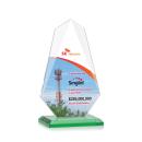 Jemma Full Color Green Abstract / Misc Crystal Award
