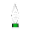 Manilow Green on Paragon Base Crystal Award