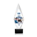 Manilow Full Color Black on Paragon Base Crystal Award