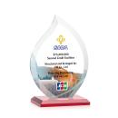 Nestor Full Color Red Flame Crystal Award