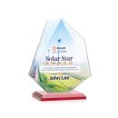 Picton Full Color Red Abstract / Misc Crystal Award