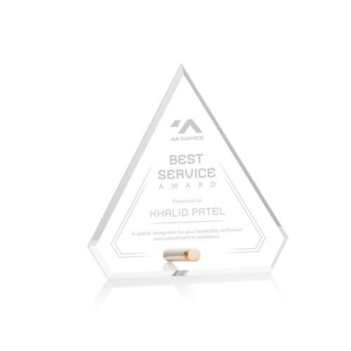 Corporate Awards - Budget Awards & Trophies - Polaris Diamond Gold Acrylic Award